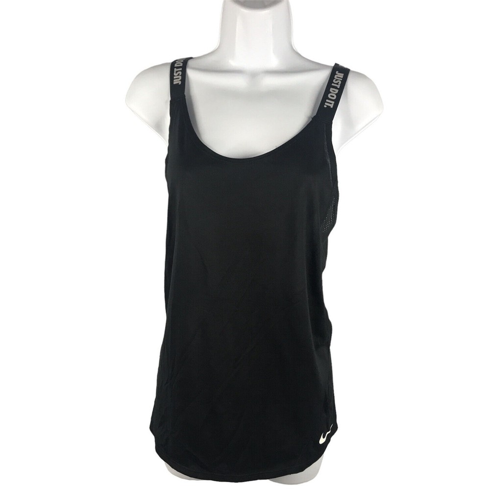 Nike Womens Dri-fit Elastika JUST DO IT Tank Top Large